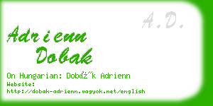 adrienn dobak business card